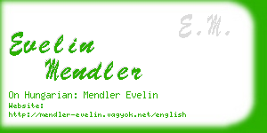 evelin mendler business card